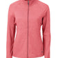 Cutter & Buck Outerwear XS / Cardinal Red Heather Cutter & Buck - Women's Adapt Eco Knit Heather Recycled Full-Zip Jacket