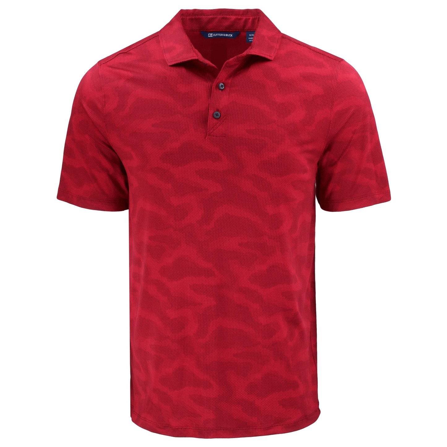 Cutter & Buck Polos S / Cardinal Red Cutter & Buck - Men's Coastline Double Peached Camo Print Polo