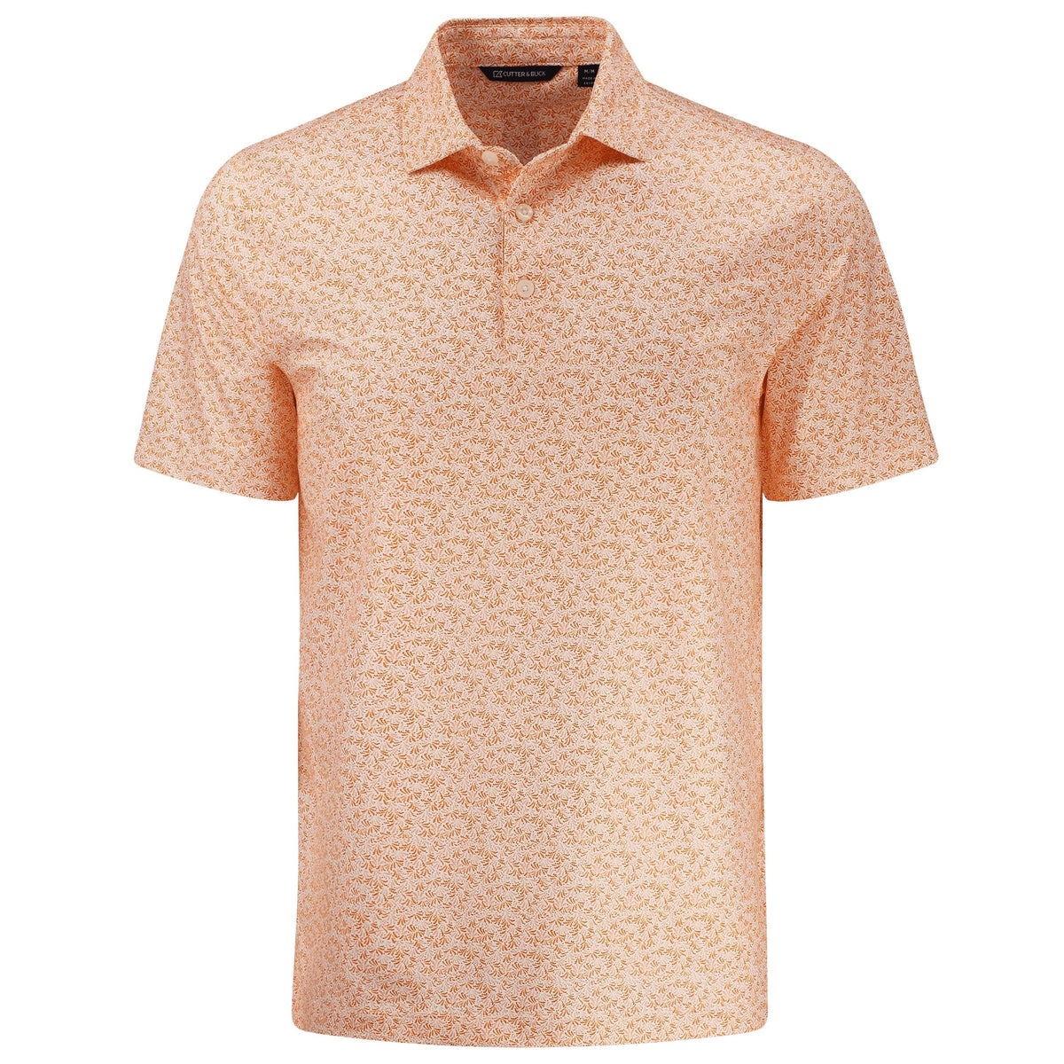 Cutter & Buck Polos S / College Orange Cutter & Buck - Men's Pike Fern Print Recycled Polo