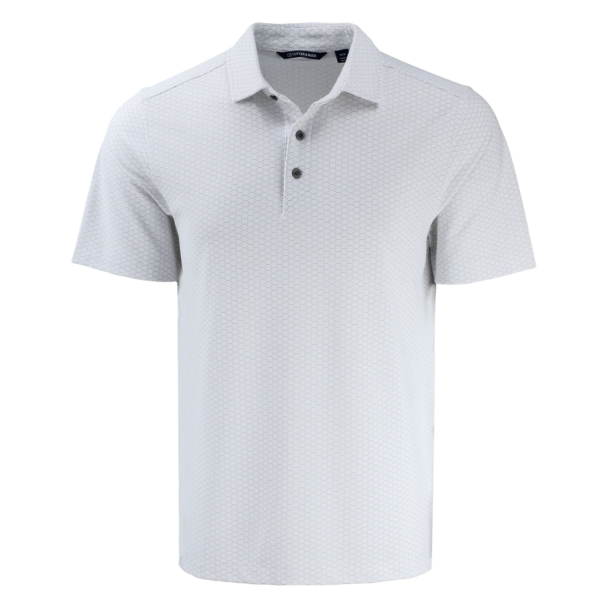 Cutter & Buck Polos S / Polished Cutter & Buck - Men's Virtue Recycled Hex Print Pique Polo