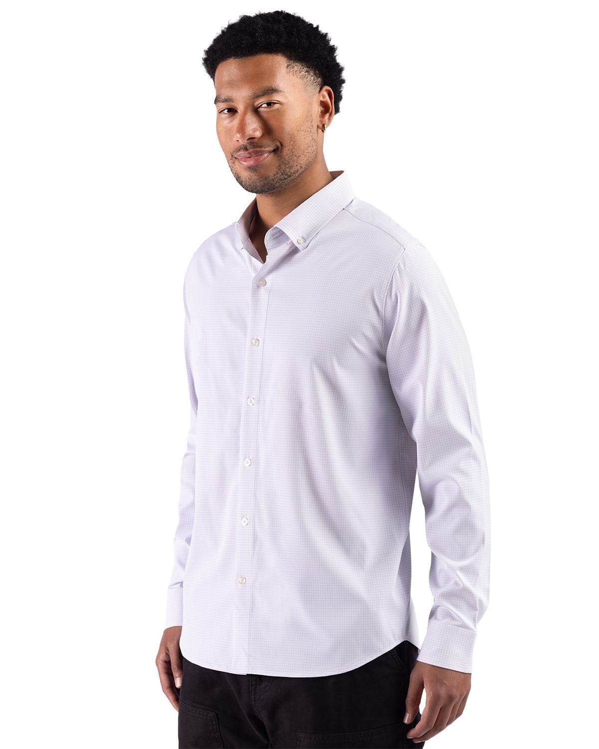 Cutter & Buck - Men's Skyline Recycled Windowpane Dress Shirt