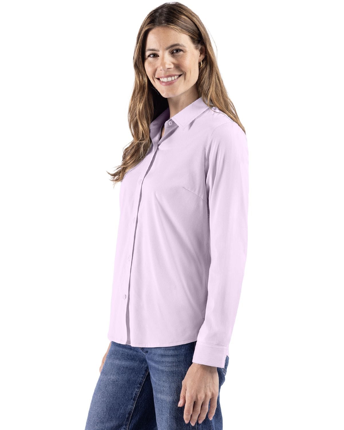 Cutter & Buck - Women's Skyline End-on-End Recycled Dress Shirt
