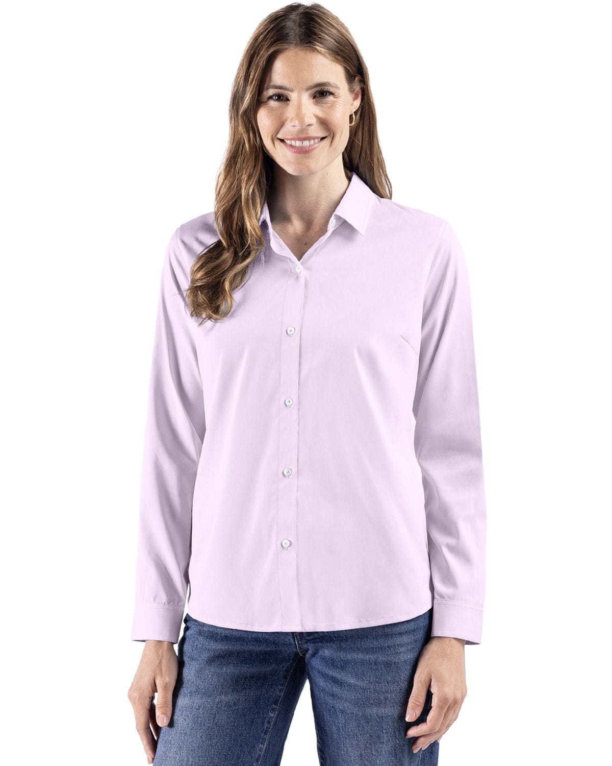 Cutter & Buck Woven Shirts Cutter & Buck - Women's Skyline End-on-End Recycled Dress Shirt