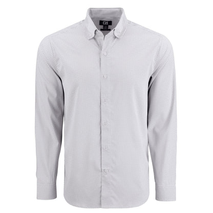 Cutter & Buck Woven Shirts S / Concrete/White Cutter & Buck - Men's Skyline Recycled Gingham Dress Shirt