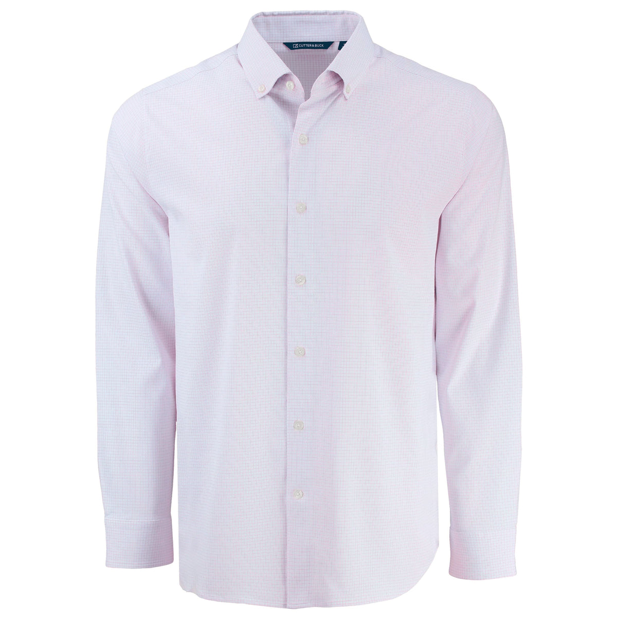 Cutter & Buck Woven Shirts S / Red Cutter & Buck - Men's Skyline Recycled Windowpane Dress Shirt