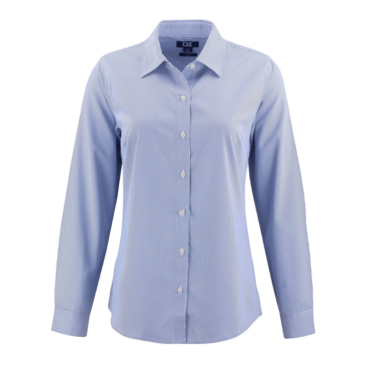 Cutter & Buck Woven Shirts XS / Tour Blue/White Cutter & Buck - Women's Skyline Recycled Pinstripe Dress Shirt