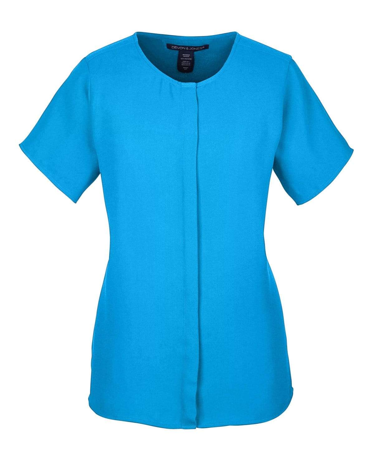 Devon & Jones Sweaters XS / Ocean Blue Devon & Jones - Women's Perfect Fit™ Short Sleeve Crepe Blouse