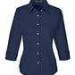 Devon & Jones Woven Shirts XS / NAVY Devon & Jones Ladies' Perfect Fit™ 3/4 Sleeve Stretch Poplin Blouse
