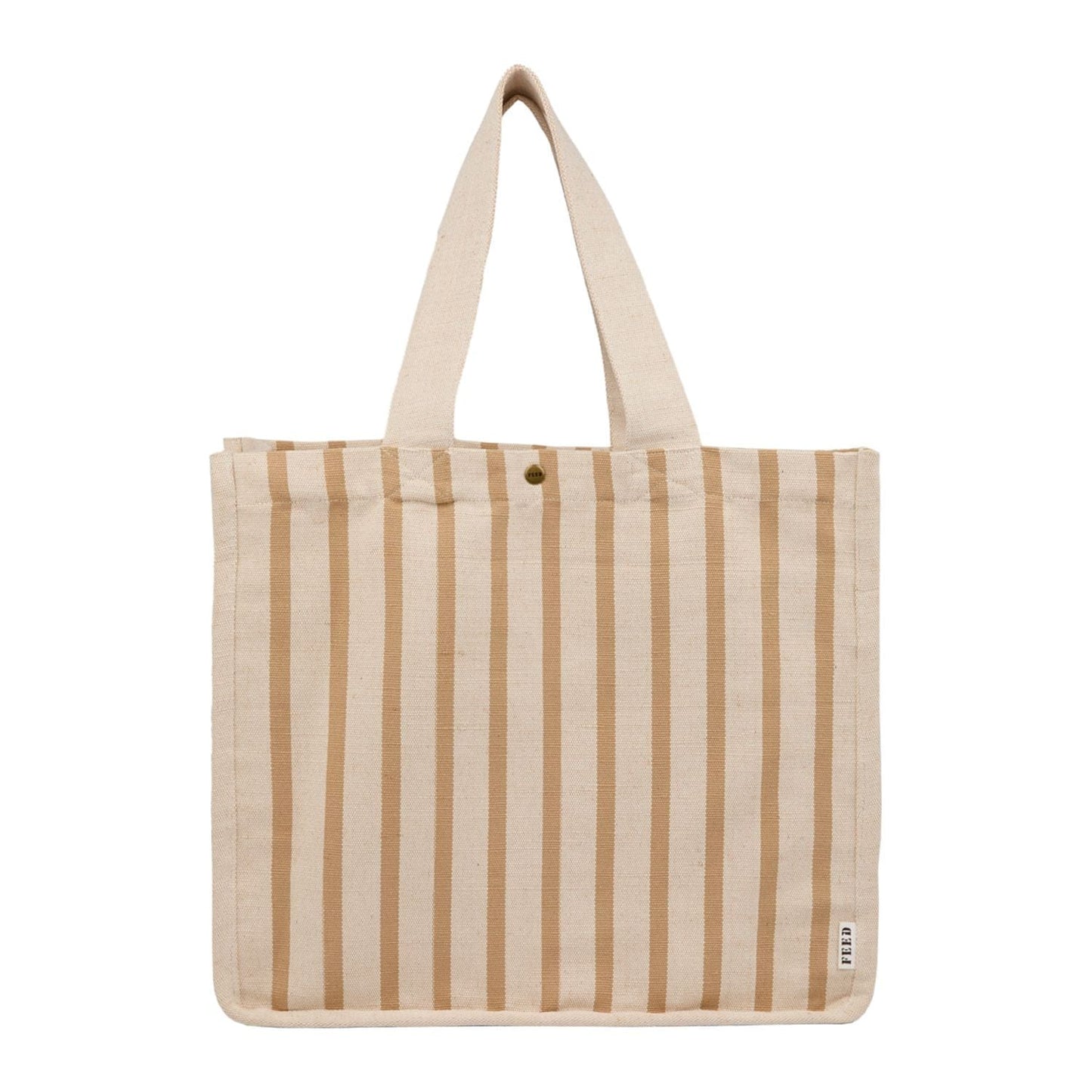 FEED Bags One Size / Natural FEED - Cotton and Jute Striped Tote