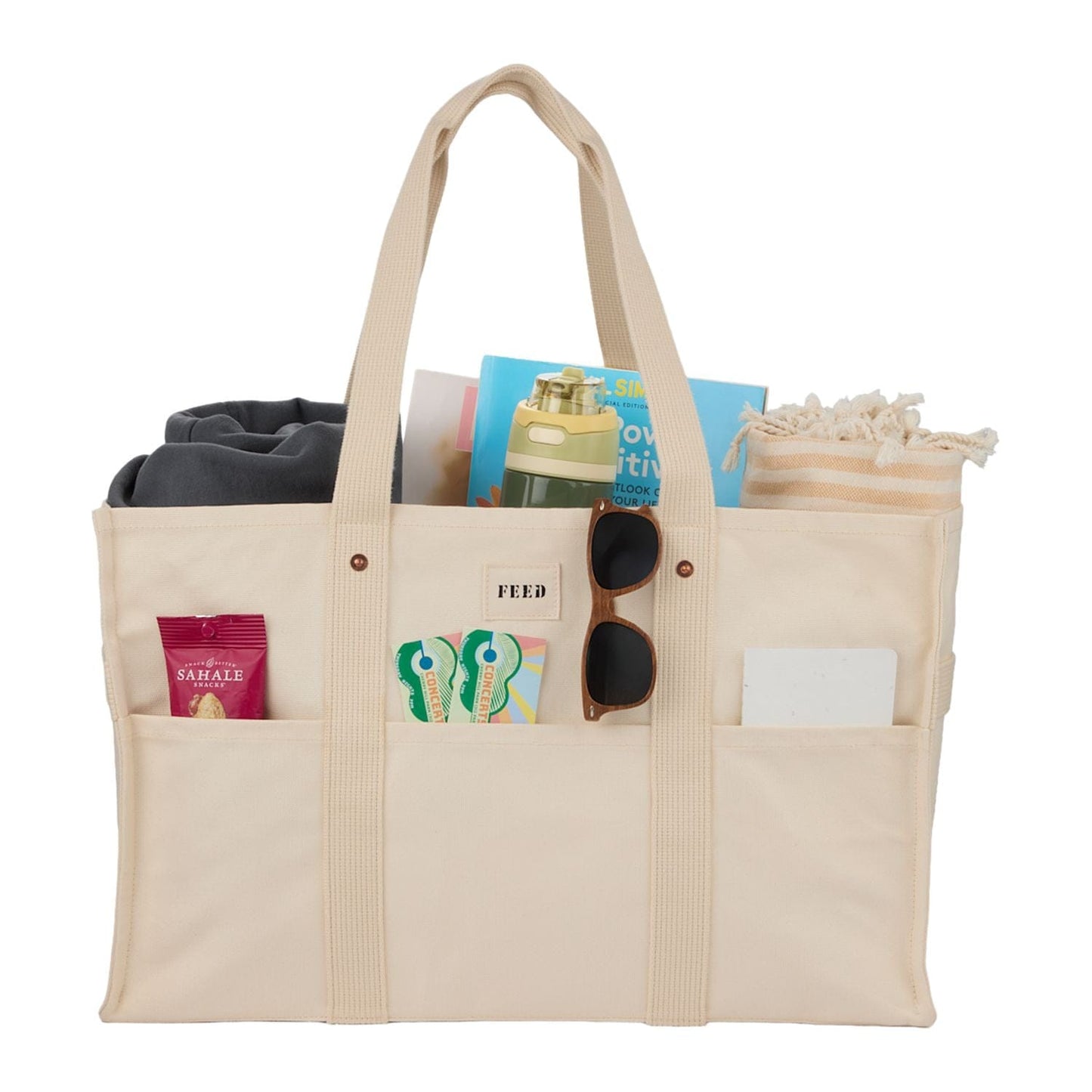 FEED Bags One Size / Natural FEED - Organic Cotton Large Market Tote