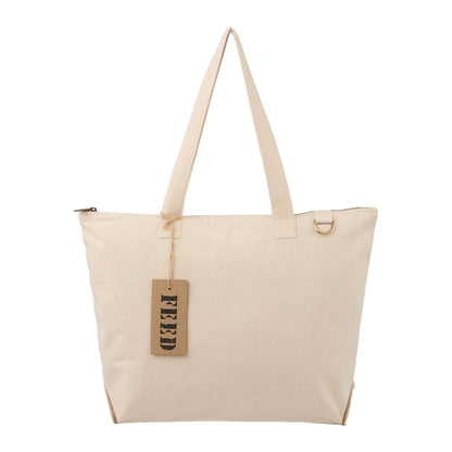 FEED Bags One Size / Natural FEED - Organic Cotton Zippered Tote