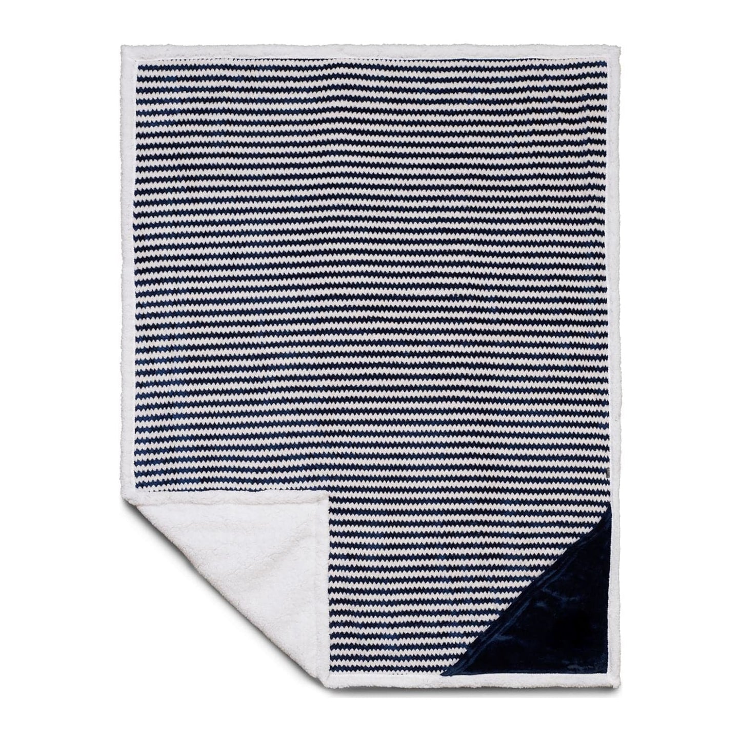 Field & Co Accessories Field & Co. - Chevron Striped Sherpa Blanket