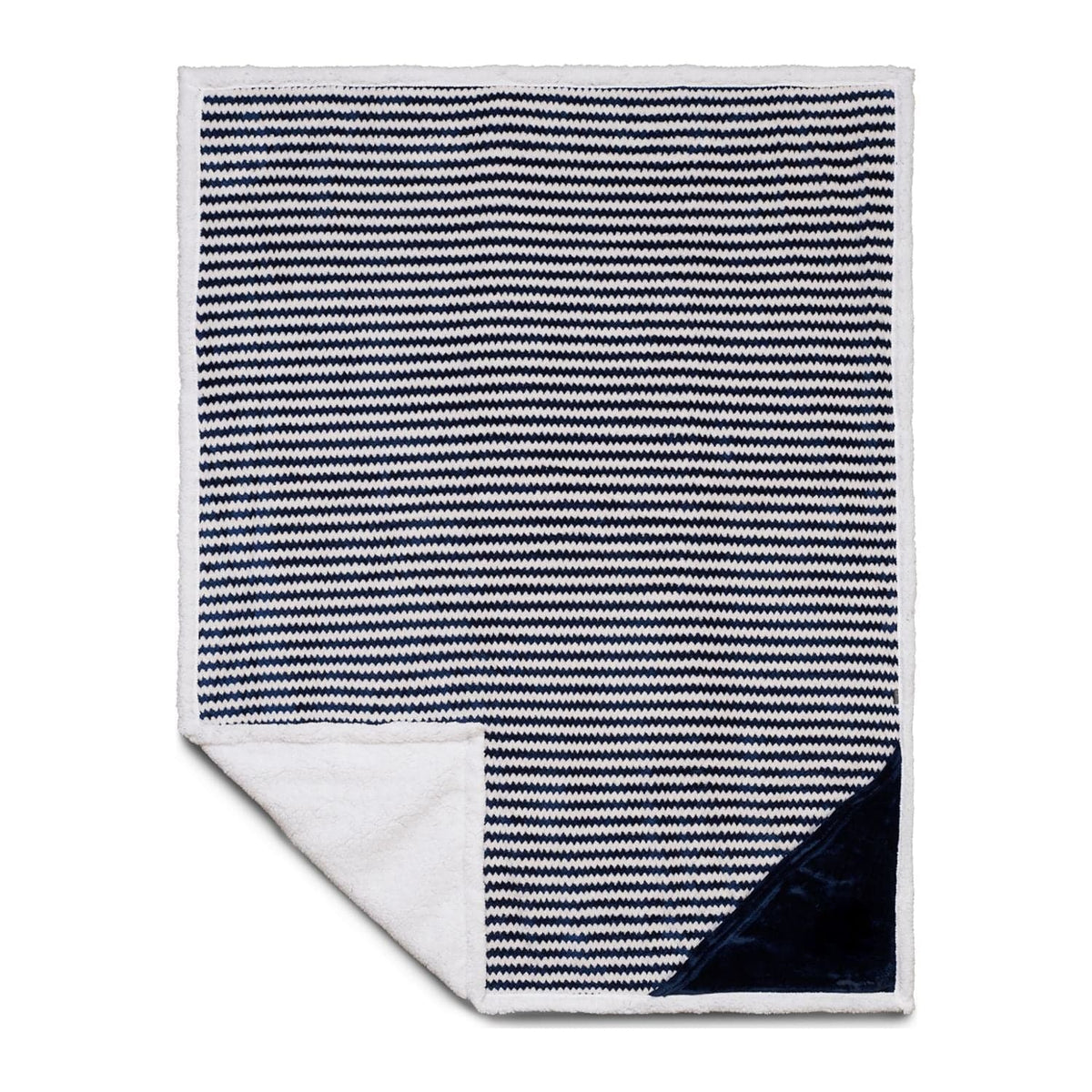 Field & Co Accessories Field & Co. - Chevron Striped Sherpa Blanket