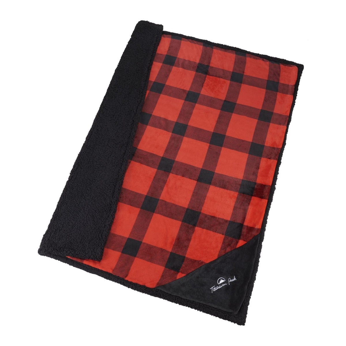 Field & Co Accessories One Size / Red/Black Field & Co. - Buffalo Plaid Sherpa Blanket