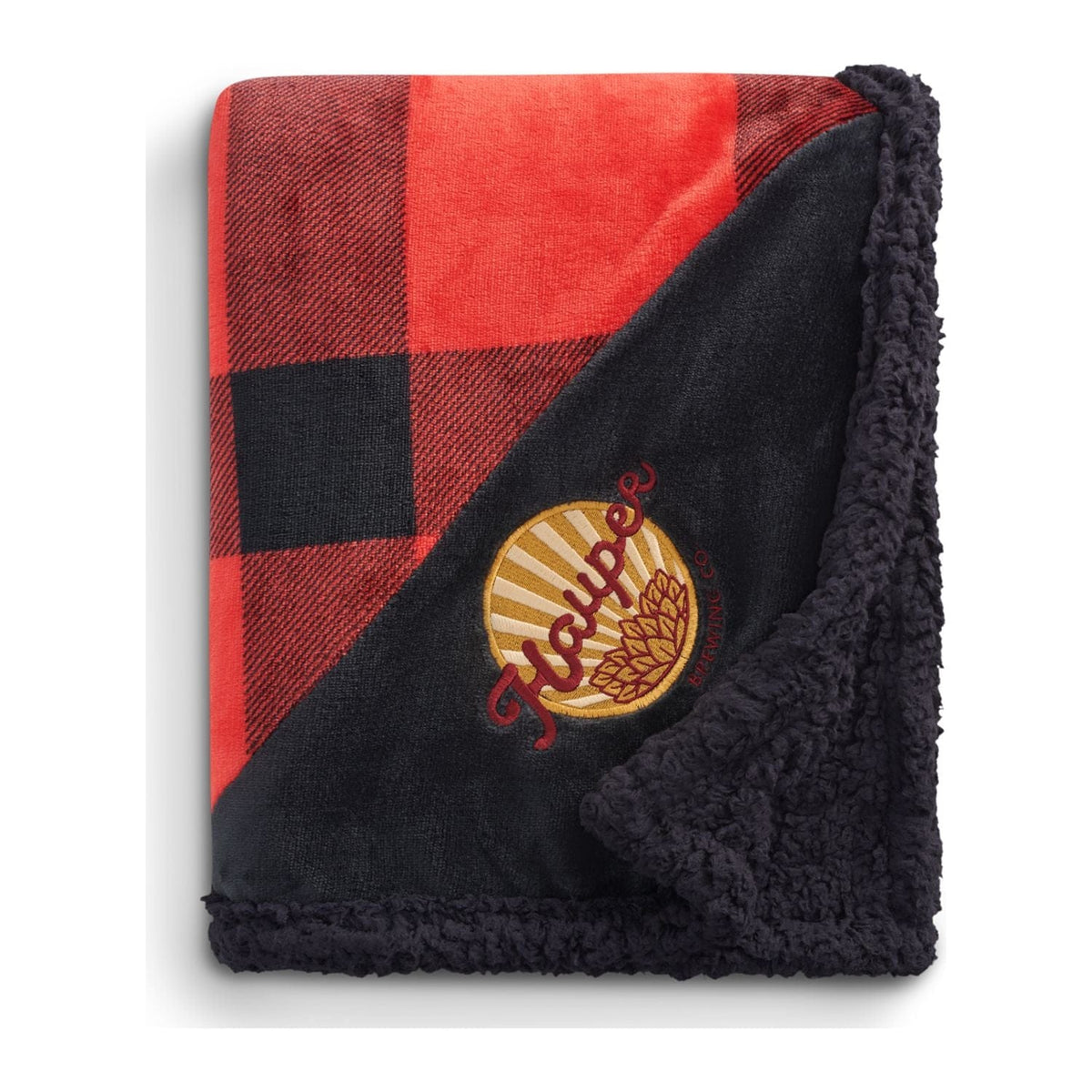 Field & Co Accessories One Size / Red/Black Field & Co. - Buffalo Plaid Sherpa Blanket