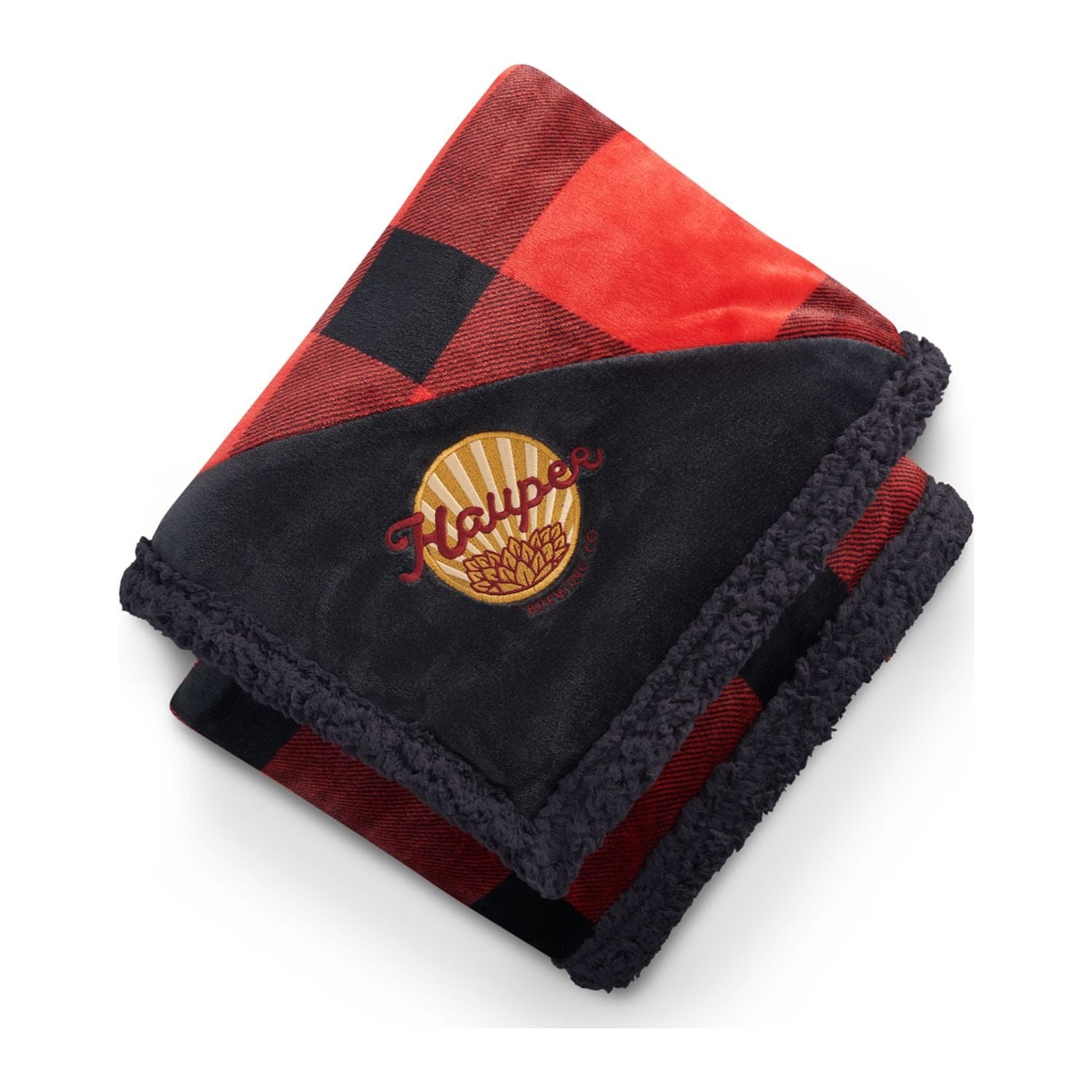 Field & Co Accessories One Size / Red/Black Field & Co. - Buffalo Plaid Sherpa Blanket