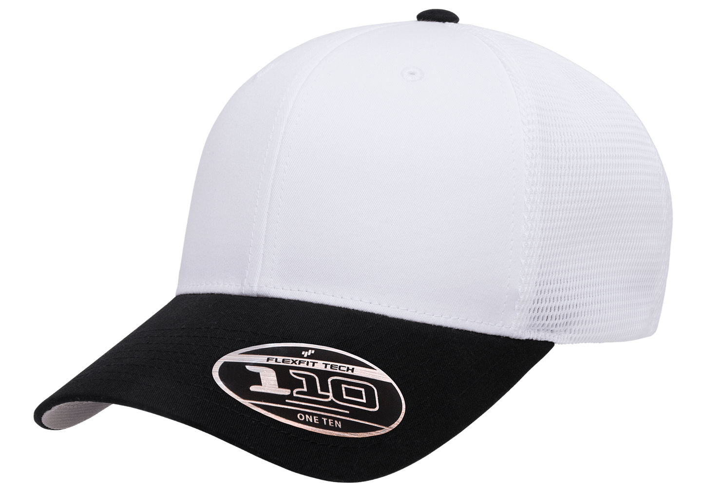 Flexfit Headwear Adjustable / Black/White/White Flexfit - 110® Mesh-Back Cap
