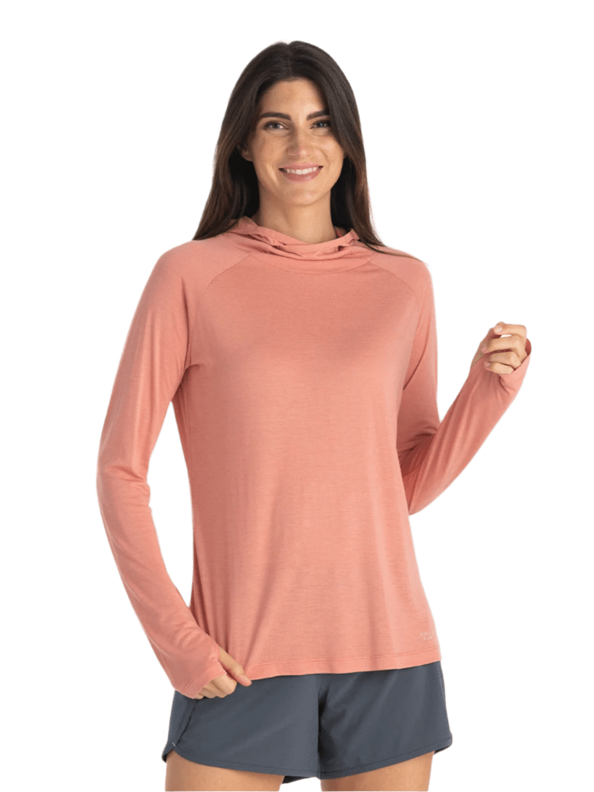 Free Fly Sweatshirts S / Bright Clay Free Fly - Women's Bamboo Lightweight Hoodie II