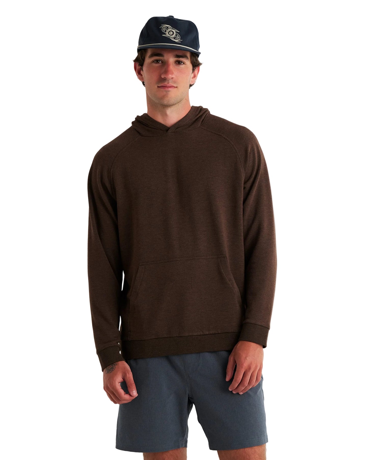 Free Fly Sweatshirts S / Heather Dark Brown Free Fly - Men's Bamboo Lightweight Fleece Hoodie