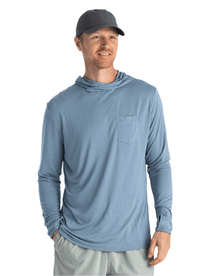 Free Fly T-shirts S / Blue Fog Free Fly - Men's Bamboo Lightweight Hoodie