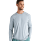 Free Fly T-shirts S / Heather Aspen Grey Free Fly - Men's Bamboo Shade Long Sleeve
