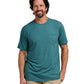 Free Fly T-Shirts S / Heather Sea Pine Free Fly - Men's Bamboo Flex Pocket Tee