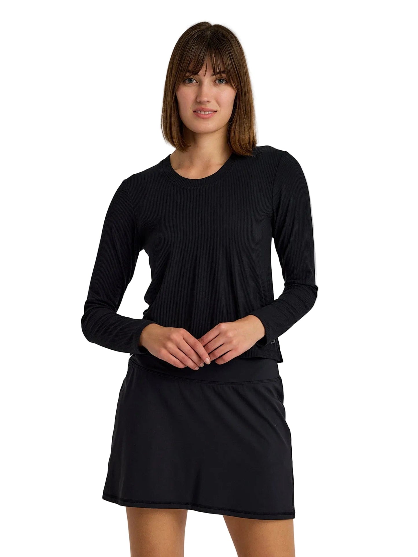 Free Fly T-Shirts XS / Black Free Fly - Women's Ribbed Bamboo Long Sleeve