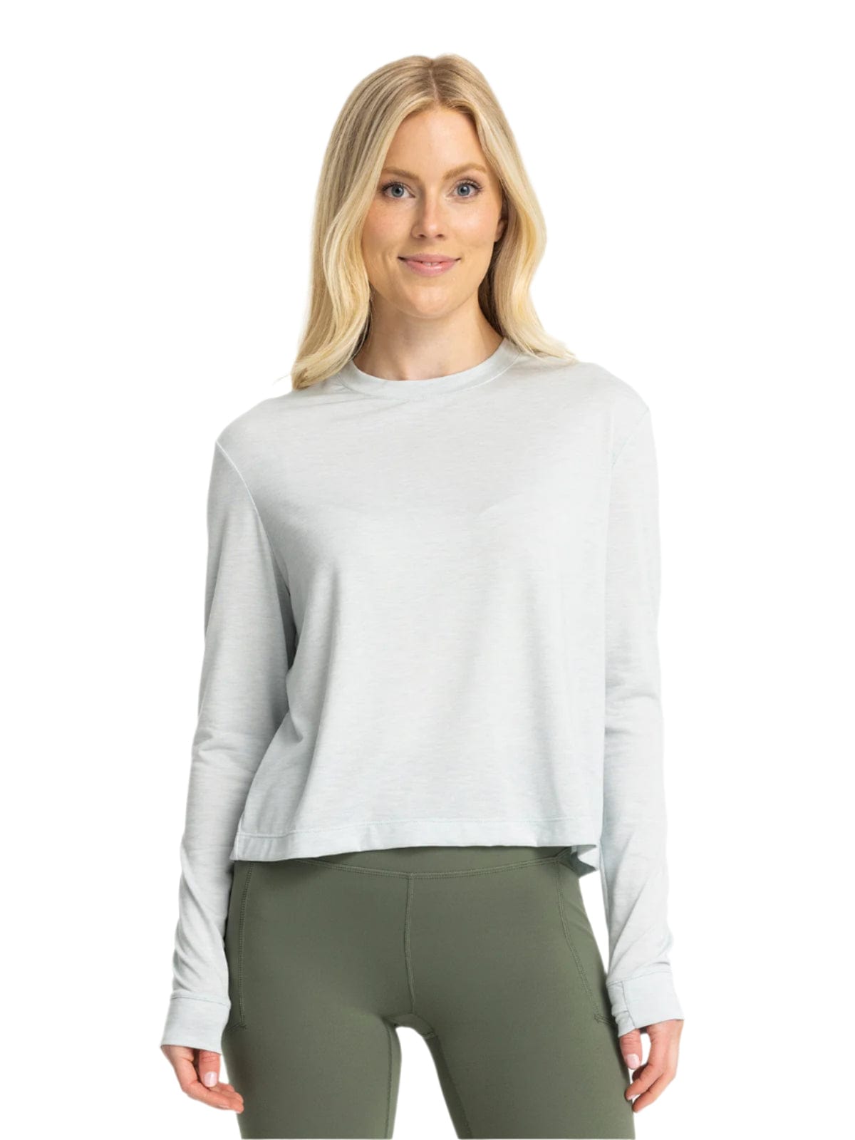 Free Fly T-Shirts XS / Heather Tide Pool Free Fly - Women's Elevate Long Sleeve