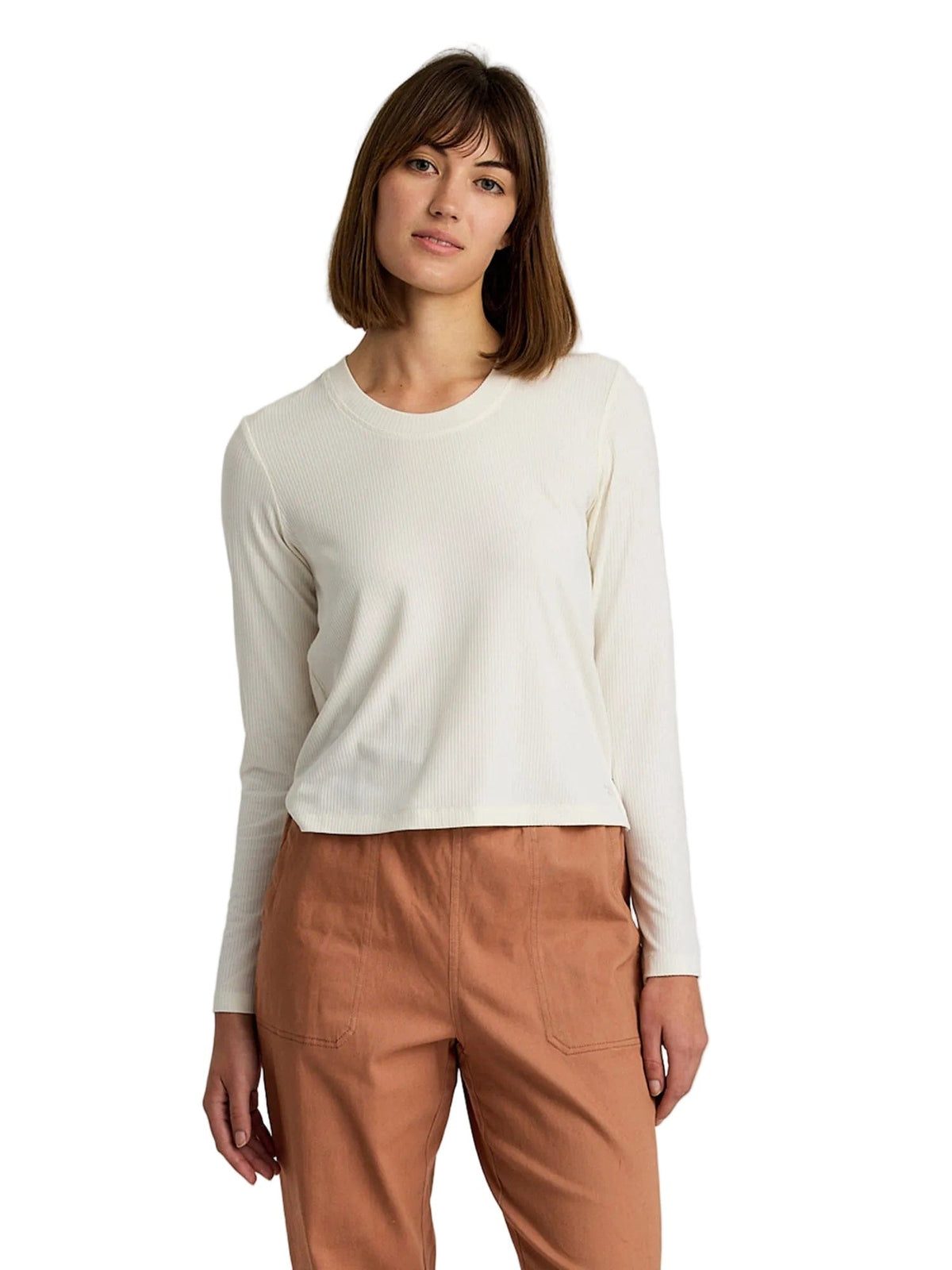 Free Fly T-Shirts XS / Sea Salt Free Fly - Women's Ribbed Bamboo Long Sleeve