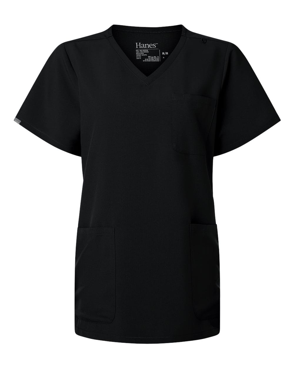 Hanes - Women's V-Neck 3-Pocket Scrub Top