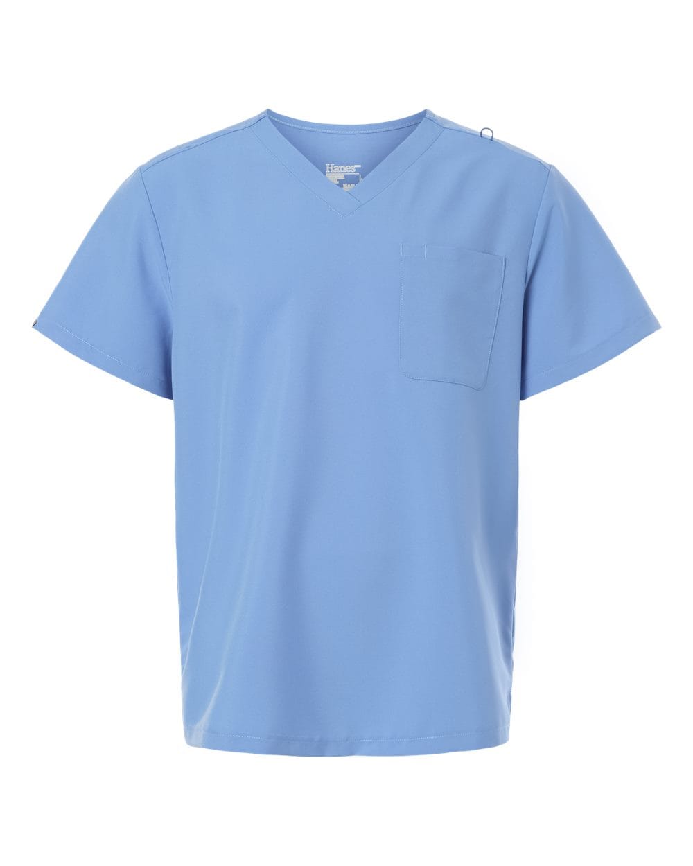 Hanes - Men's V-Neck 1 Pocket Scrub Top