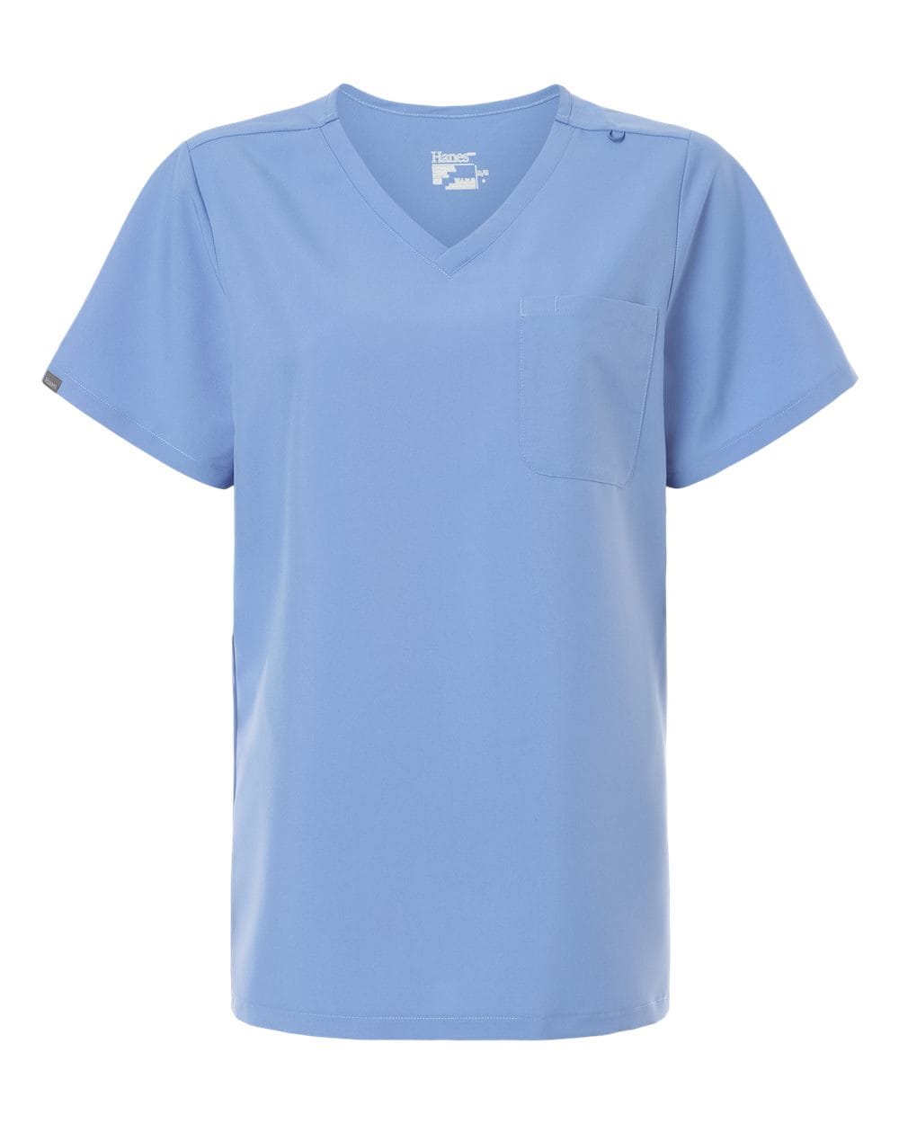 Hanes - Women's V-Neck 1 Pocket Scrub Top