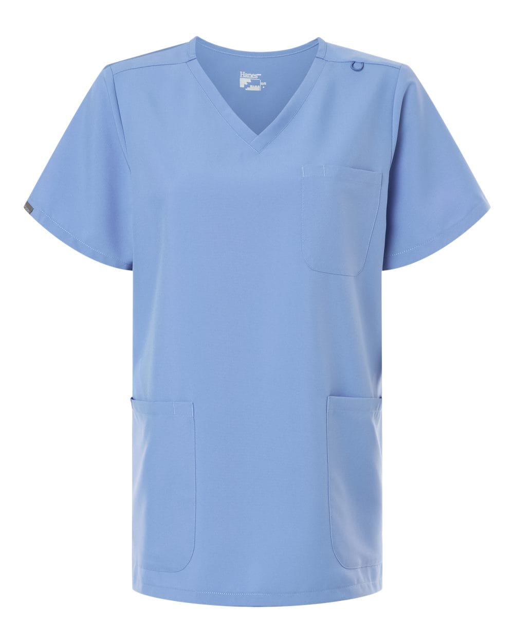 Hanes - Women's V-Neck 3-Pocket Scrub Top