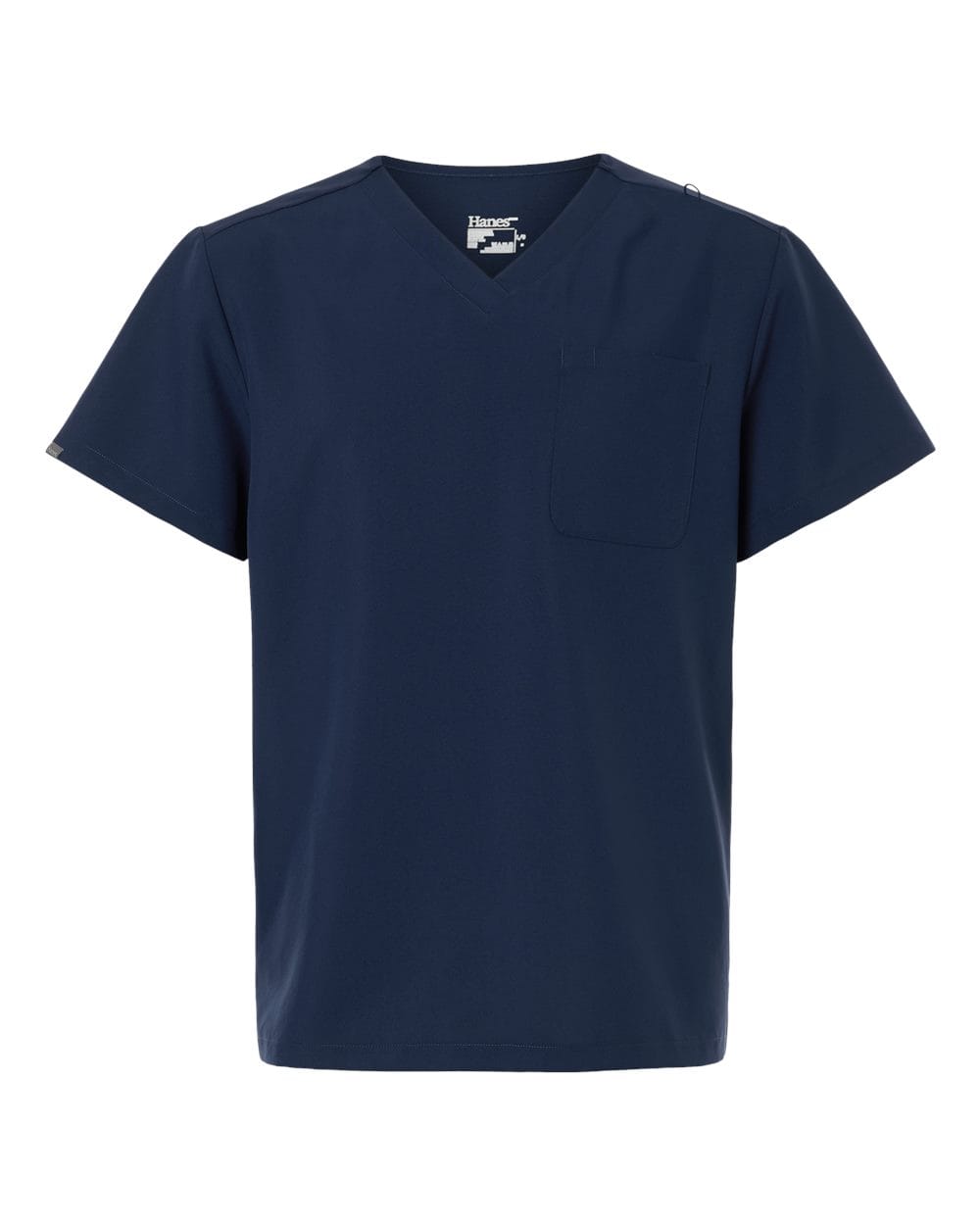 Hanes - Men's V-Neck 1 Pocket Scrub Top