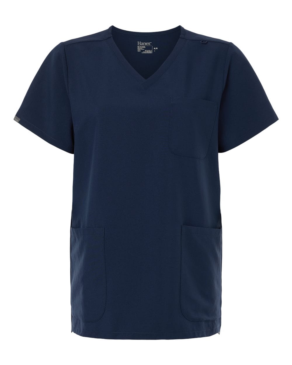 Hanes - Women's V-Neck 3-Pocket Scrub Top
