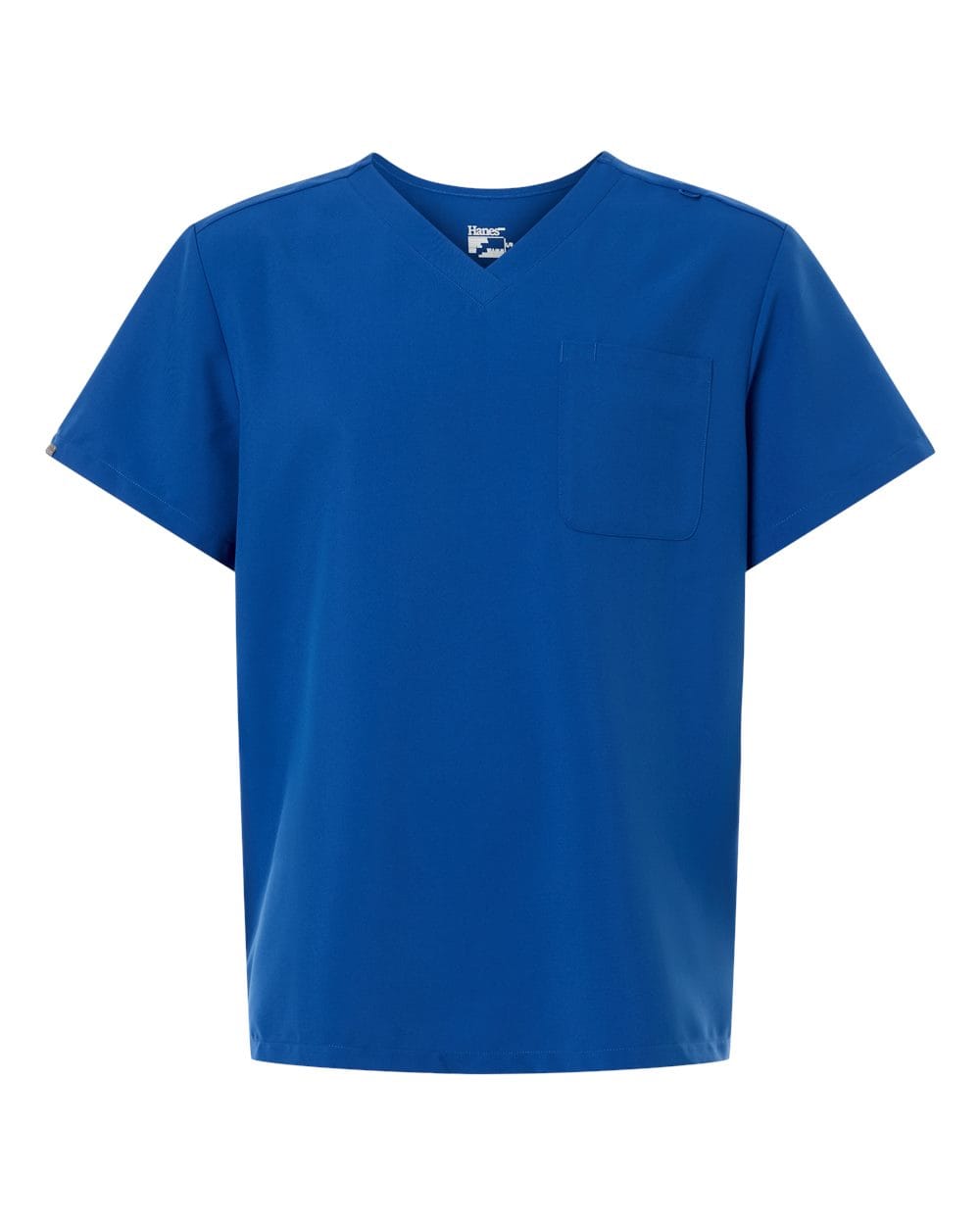 Hanes - Men's V-Neck 1 Pocket Scrub Top