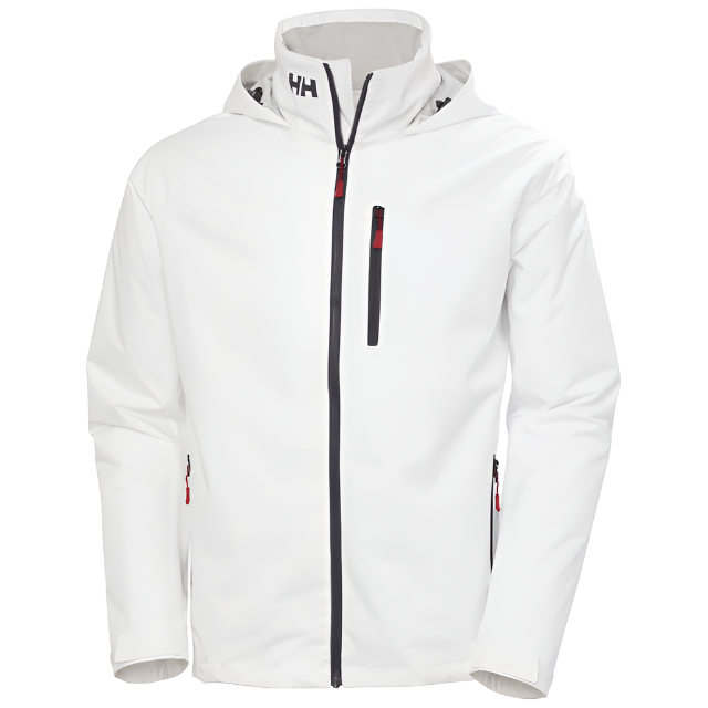 Helly Hansen Outerwear S / White Helly Hansen - Men's Crew Hooded Midlayer Jacket 2.0