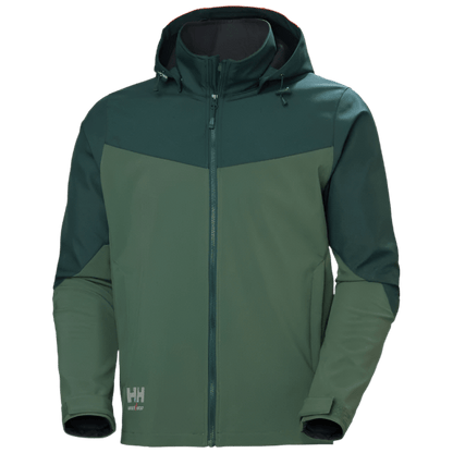 Helly Hansen Workwear Outerwear S / Spruce/Darkest Spruce Helly Hansen Workwear - Men's Oxford Hooded Softshell Jacket