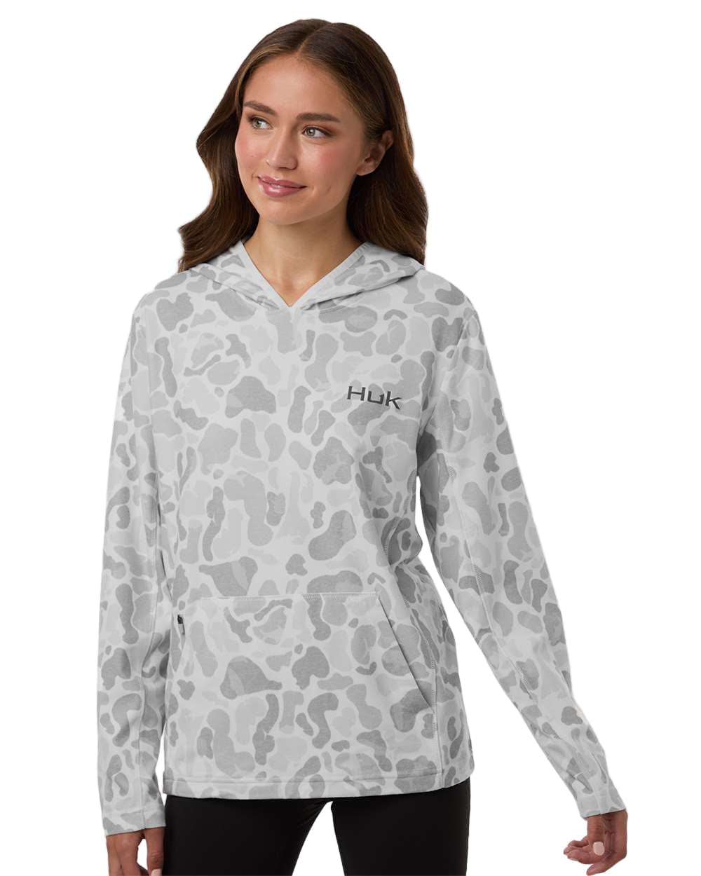HUK Sweatshirts HUK - Women's Coldfront+ KC Print Hooded Sweatshirt