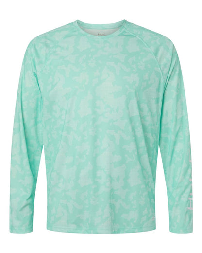 HUK T-Shirts Beach Glass / S HUK - Men's Lo Pro Running Lakes Long-Sleeve T-Shirt