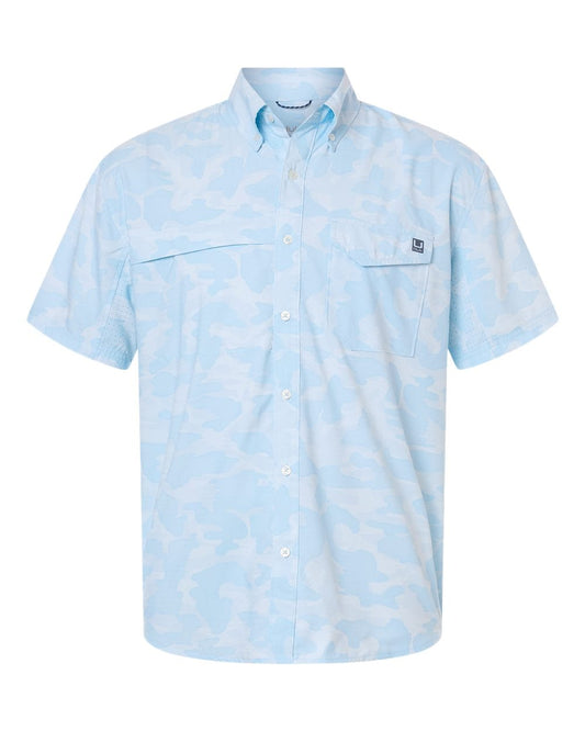 HUK Woven Shirts S / Coastal Drift HUK - Men's Tidepoint Printed Short Sleeve Shirt