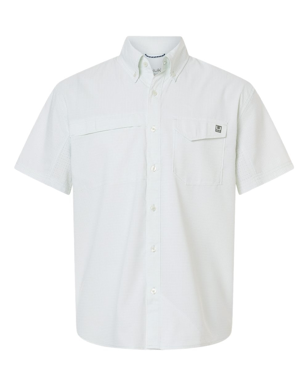 HUK Woven Shirts S / Pale Algae HUK - Men's Tidepoint Printed Short Sleeve Shirt
