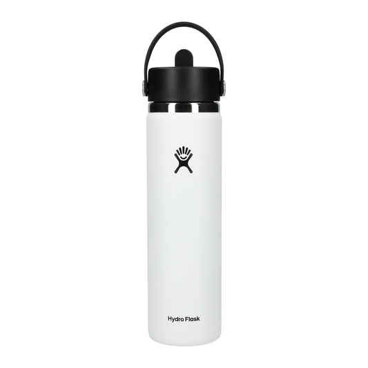 Hydro Flask Accessories 24oz / White Hydro Flask - Wide Mouth w/ Flex Straw Cap 24oz