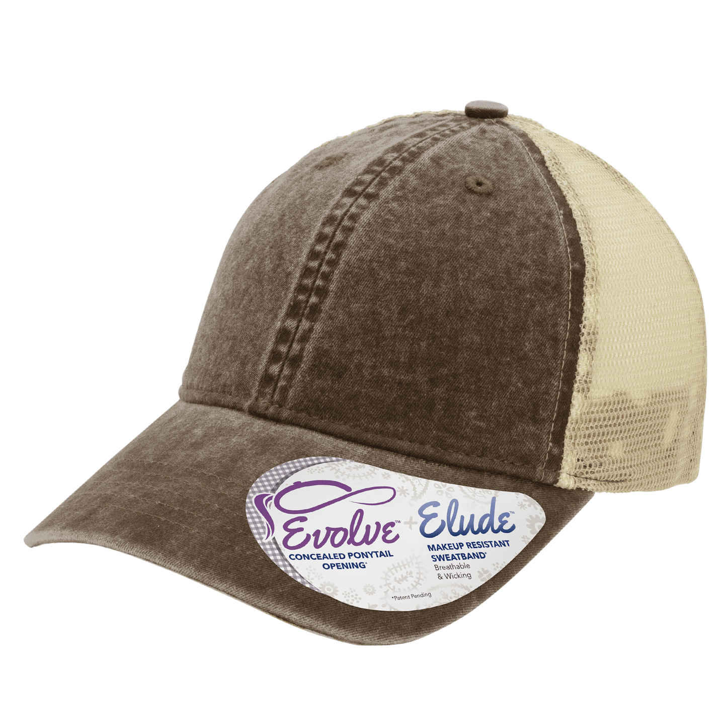 Infinity Her Headwear Adjustable / Chocolate/Fawn/Khaki Infinity Her - TESS Mesh Back Ponytail Cap