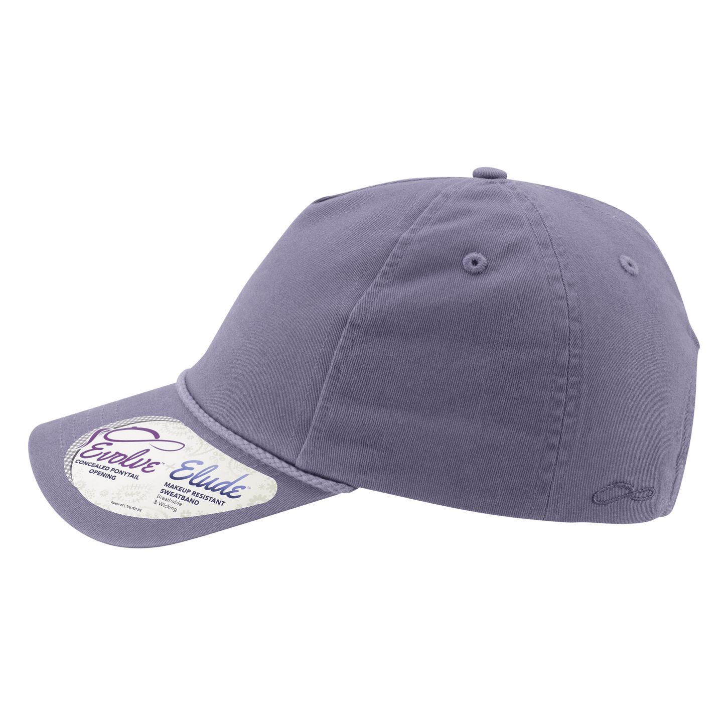 Infinity Her Headwear Infinity Her - MAYA Washed 5-Panel Rope Ponytail Cap