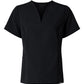JAANUU Scrubs XXS / Black JAANUU - Women's Calix Fit & Flare Scrub V-Neck Top