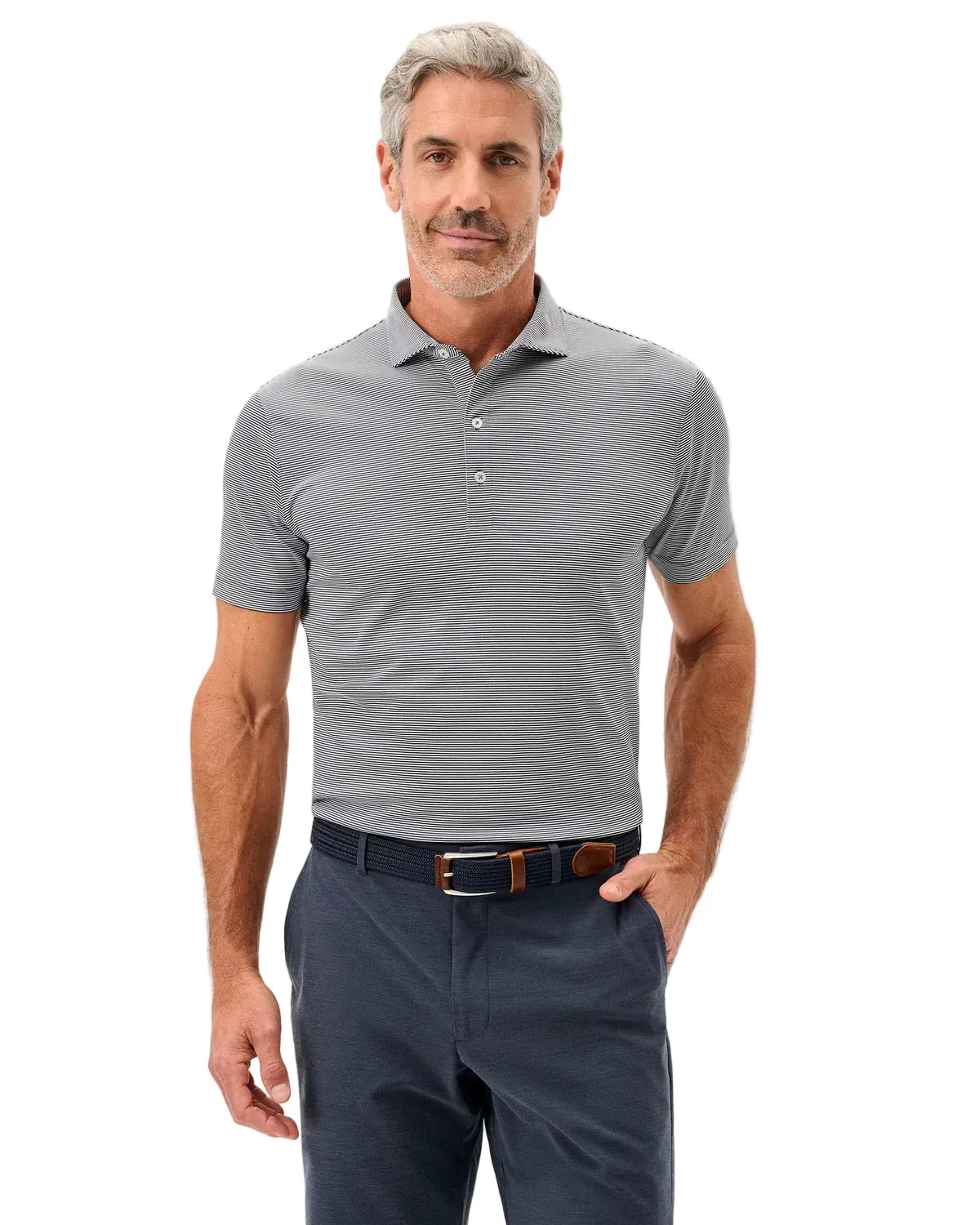Johnnie-O - Performance Jersey Polo (Lyndonn Stripe)
