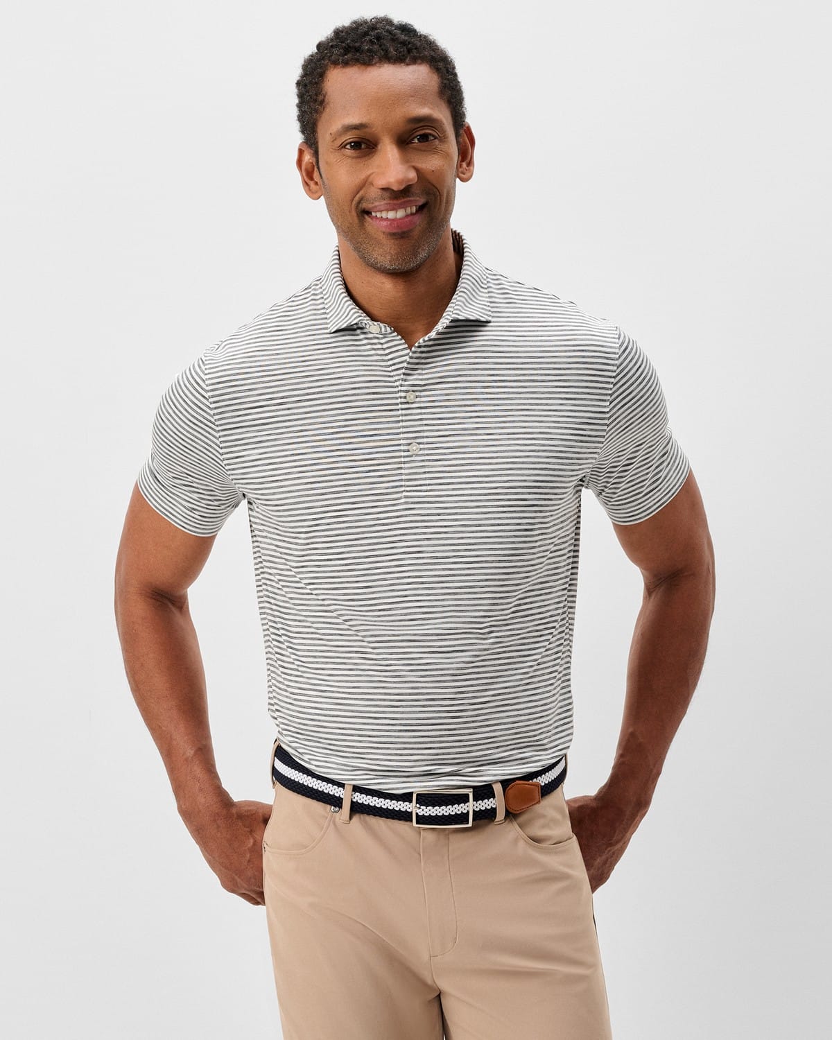 Johnnie-O Polos Johnnie-O - Seymour Stripe Performance Featherweight Polo