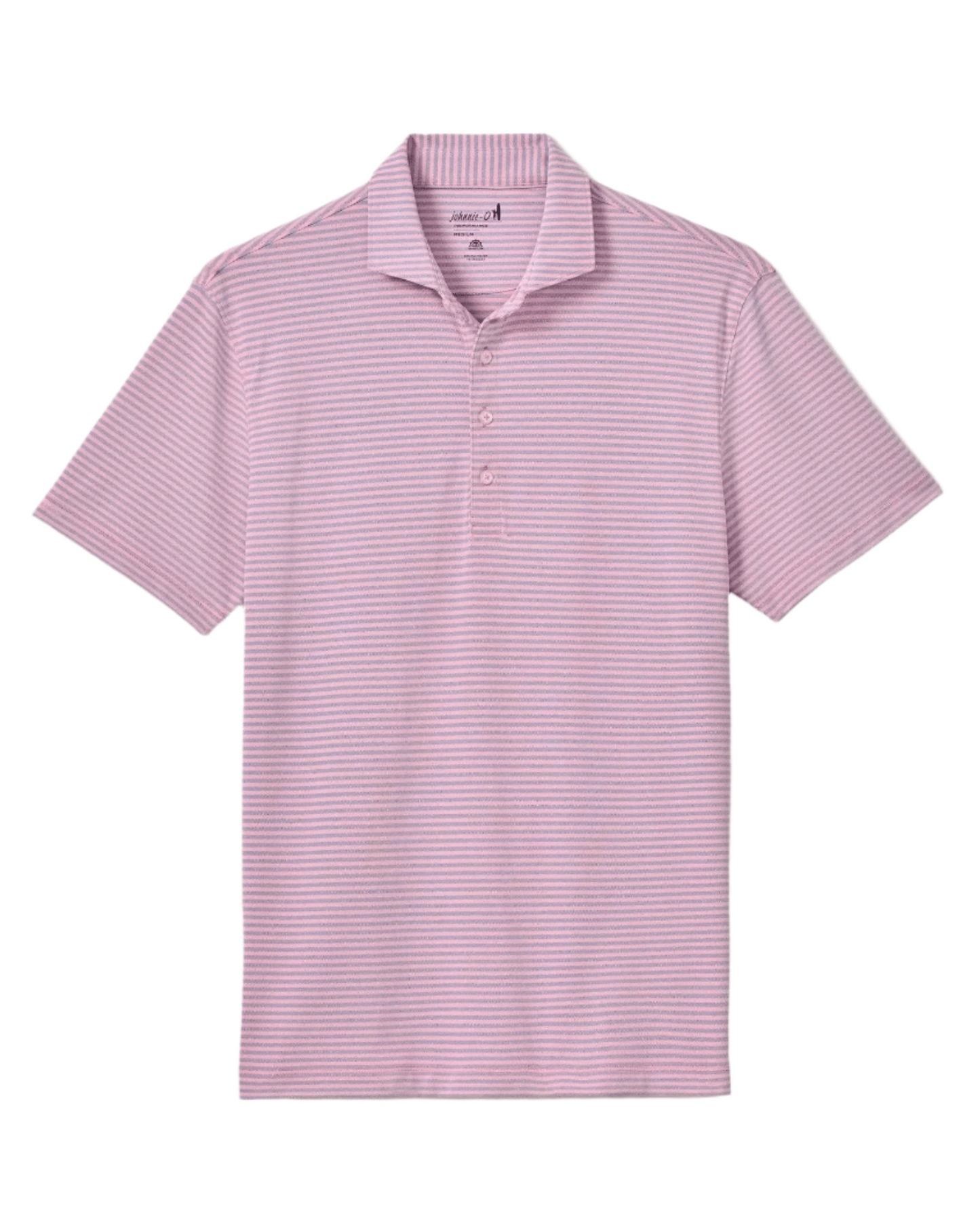 Johnnie-O Polos S / Azalea Johnnie-O - Stetson Stripe Performance Mesh Polo