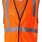 Kishigo Outerwear S/M / Orange Kishigo - Economy Single Pocket Hook & Loop Mesh Vest